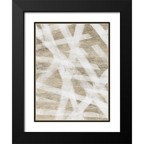 Splinters Black Modern Wood Framed Art Print with Double Matting by Longley, Alicia