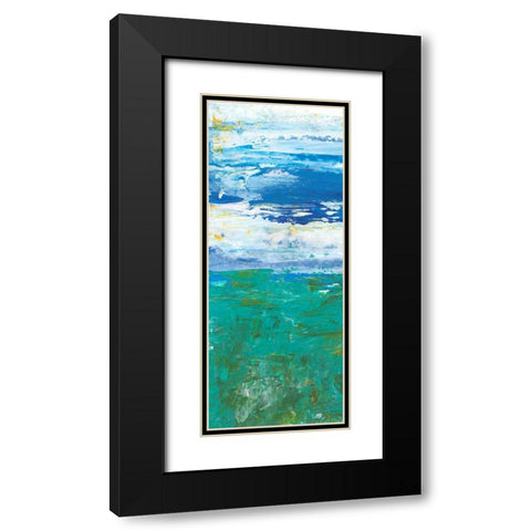 Free Run I Black Modern Wood Framed Art Print with Double Matting by Kaelber, Renee