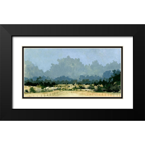 Wild Farmland I Black Modern Wood Framed Art Print with Double Matting by Caroline, Emma