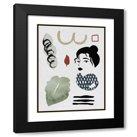 Collected Mindfulness IV Black Modern Wood Framed Art Print with Double Matting by Wang, Melissa