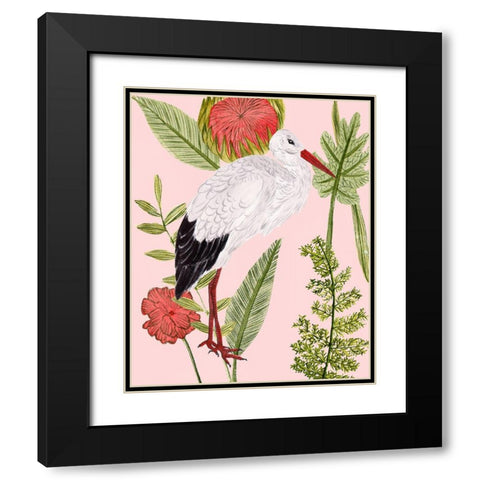 Birds in Motion IV Black Modern Wood Framed Art Print with Double Matting by Wang, Melissa