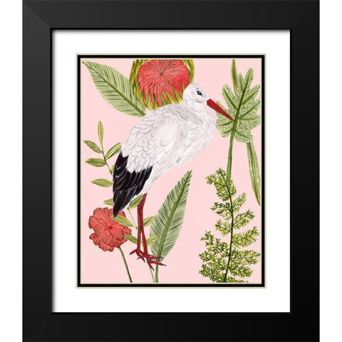 Birds in Motion IV Black Modern Wood Framed Art Print with Double Matting by Wang, Melissa