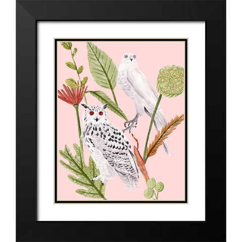 Birds in Motion V Black Modern Wood Framed Art Print with Double Matting by Wang, Melissa