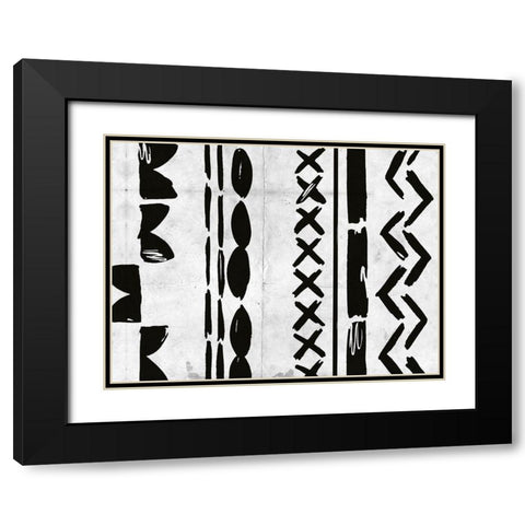 Becoming One I Black Modern Wood Framed Art Print with Double Matting by Wang, Melissa