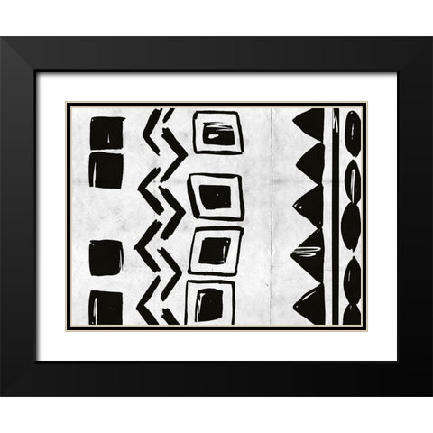 Becoming One II Black Modern Wood Framed Art Print with Double Matting by Wang, Melissa