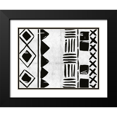 Becoming One III Black Modern Wood Framed Art Print with Double Matting by Wang, Melissa