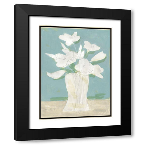 Muted Spring Arrangement I Black Modern Wood Framed Art Print with Double Matting by Green, Jacob