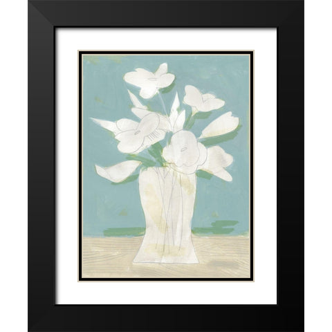 Muted Spring Arrangement I Black Modern Wood Framed Art Print with Double Matting by Green, Jacob