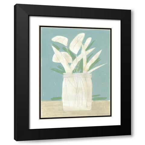 Muted Spring Arrangement IV Black Modern Wood Framed Art Print with Double Matting by Green, Jacob