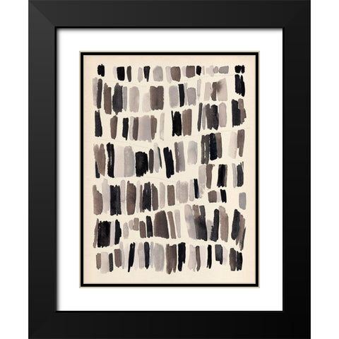 Chalk and Flint II Black Modern Wood Framed Art Print with Double Matting by Warren, Annie