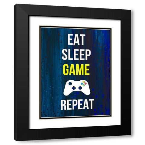 Gamer at Play V Black Modern Wood Framed Art Print with Double Matting by Warren, Annie