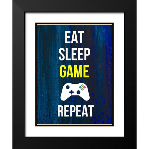 Gamer at Play V Black Modern Wood Framed Art Print with Double Matting by Warren, Annie