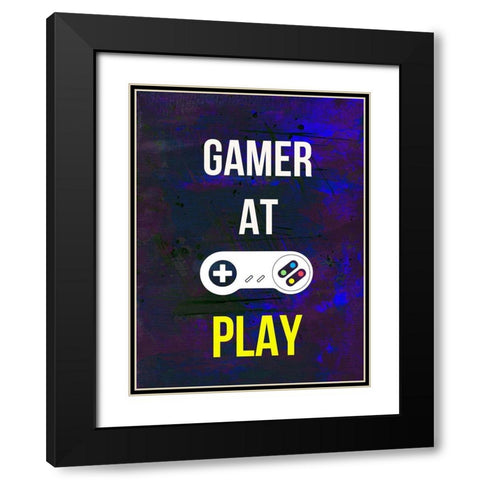 Gamer at Play VI Black Modern Wood Framed Art Print with Double Matting by Warren, Annie