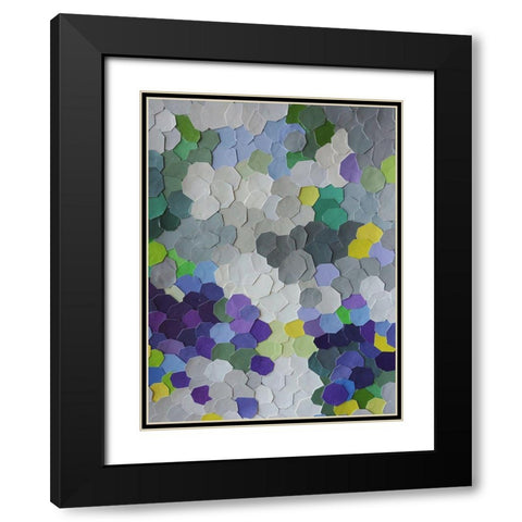 A Garden in Provence Black Modern Wood Framed Art Print with Double Matting by Good, Coco