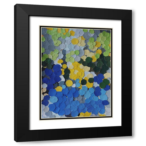 Lake Como Garden Black Modern Wood Framed Art Print with Double Matting by Good, Coco