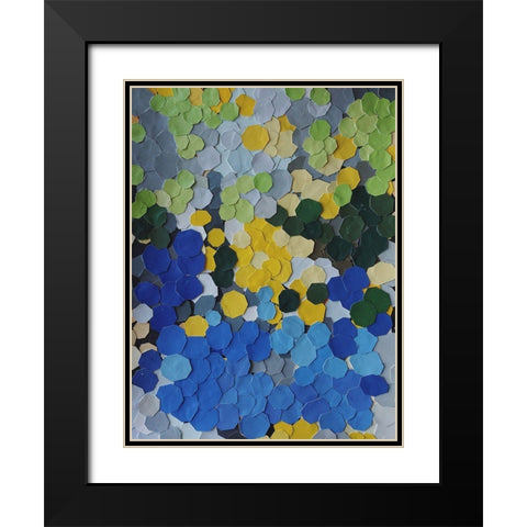 Lake Como Garden Black Modern Wood Framed Art Print with Double Matting by Good, Coco