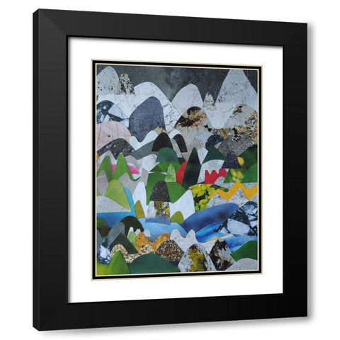 High Sierras Black Modern Wood Framed Art Print with Double Matting by Good, Coco