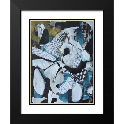 Hawaiian Beach Glass Black Modern Wood Framed Art Print with Double Matting by Good, Coco