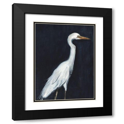 Calm Great Egret II Black Modern Wood Framed Art Print with Double Matting by Warren, Annie