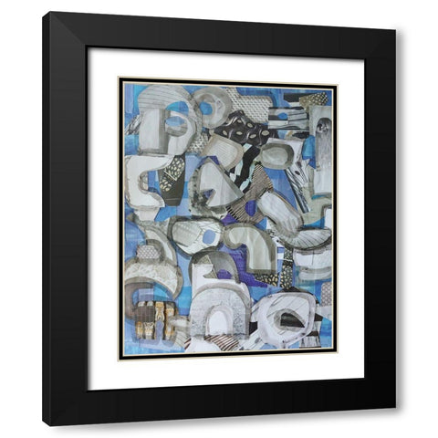 Mediterranean Port I Black Modern Wood Framed Art Print with Double Matting by Good, Coco