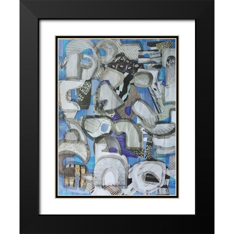 Mediterranean Port I Black Modern Wood Framed Art Print with Double Matting by Good, Coco