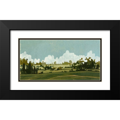 Lush Summer III Black Modern Wood Framed Art Print with Double Matting by Caroline, Emma