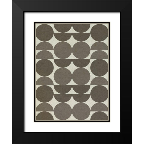 Neutral Subtle Shift I Black Modern Wood Framed Art Print with Double Matting by Caroline, Emma