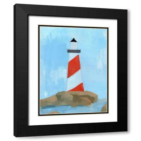 Lookout Point I Black Modern Wood Framed Art Print with Double Matting by Green, Jacob