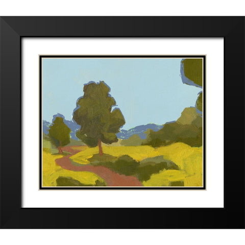 Bright Park I Black Modern Wood Framed Art Print with Double Matting by Green, Jacob