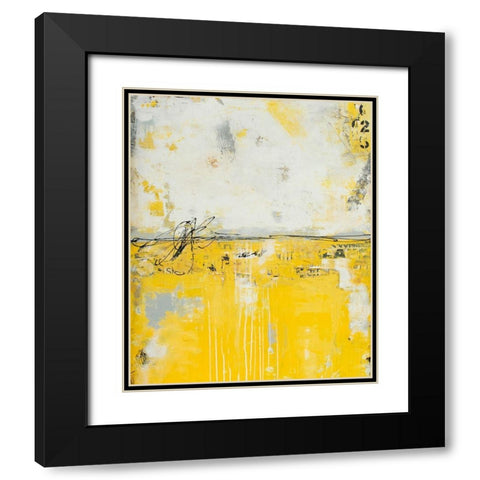 Yellow Bound Black Modern Wood Framed Art Print with Double Matting by Ashley, Erin