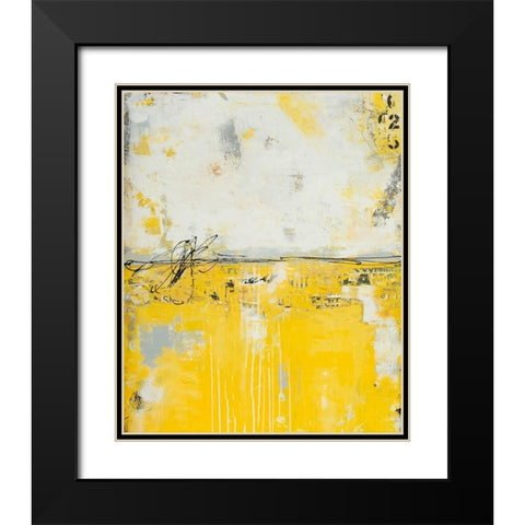 Yellow Bound Black Modern Wood Framed Art Print with Double Matting by Ashley, Erin