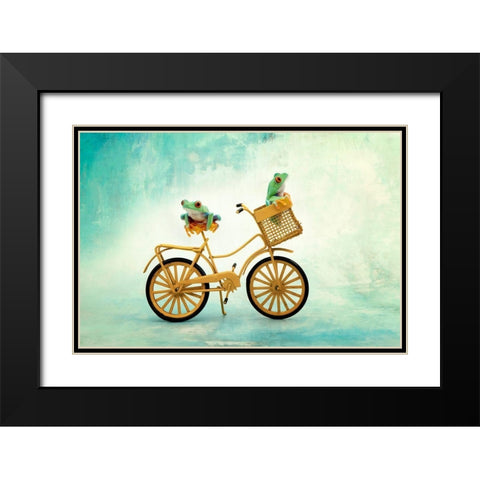 Hanging On X Black Modern Wood Framed Art Print with Double Matting by PHBurchett