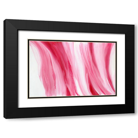 Peppermint Swirl Black Modern Wood Framed Art Print with Double Matting by Guererra, Teodora