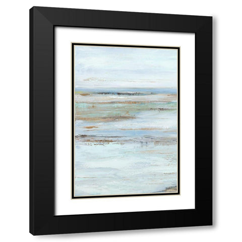 Muted Misty Marsh I Black Modern Wood Framed Art Print with Double Matting by Wilkins, Suzanne
