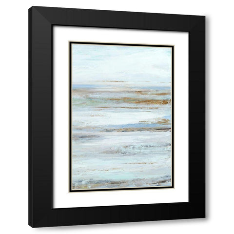 Muted Misty Marsh II Black Modern Wood Framed Art Print with Double Matting by Wilkins, Suzanne