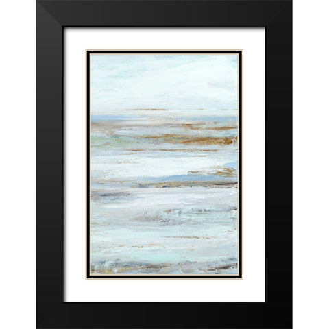 Muted Misty Marsh II Black Modern Wood Framed Art Print with Double Matting by Wilkins, Suzanne
