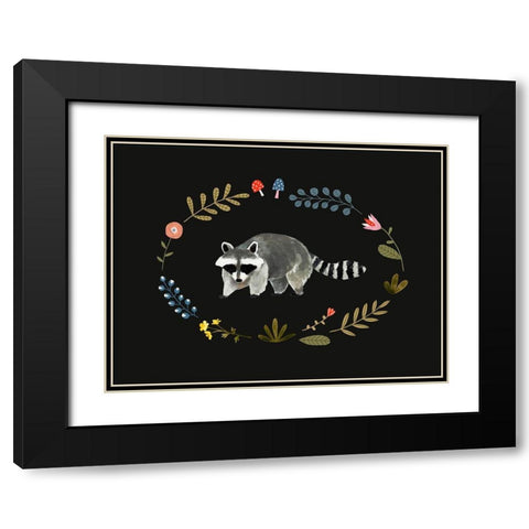 Critter And Foliage IV Black Modern Wood Framed Art Print with Double Matting by Barnes, Victoria