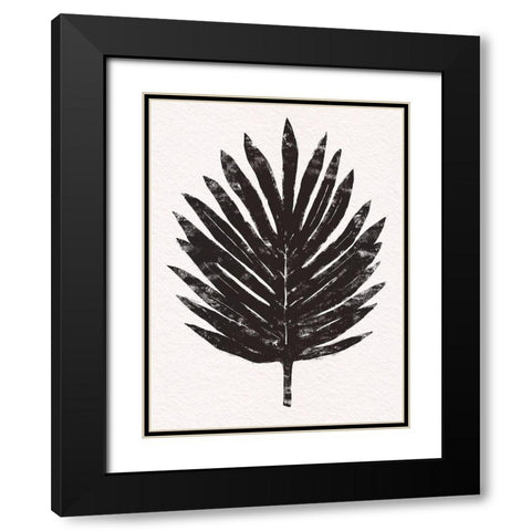 Pressed Tropical Leaf IV Black Modern Wood Framed Art Print with Double Matting by Warren, Annie