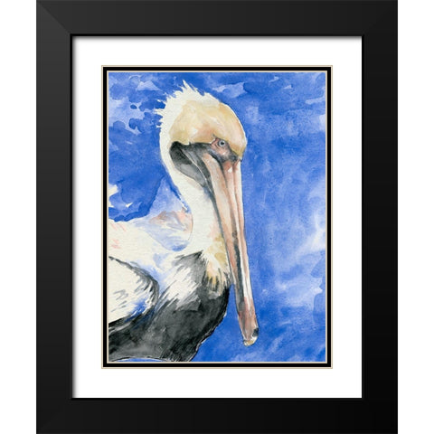 Pelican Pool I Black Modern Wood Framed Art Print with Double Matting by Parker, Jennifer Paxton
