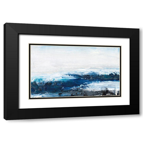 Mysterious Sea I Black Modern Wood Framed Art Print with Double Matting by Bramma, Lila