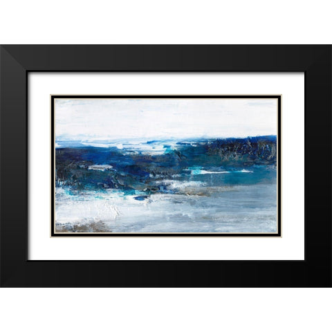 Mysterious Sea II Black Modern Wood Framed Art Print with Double Matting by Bramma, Lila