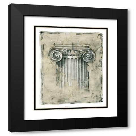 Printed Decorative Ornament III Black Modern Wood Framed Art Print with Double Matting by Harper, Ethan
