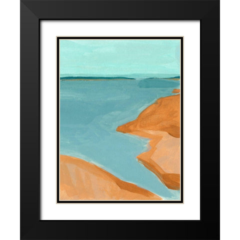 Out on the Sandbar I Black Modern Wood Framed Art Print with Double Matting by Green, Jacob
