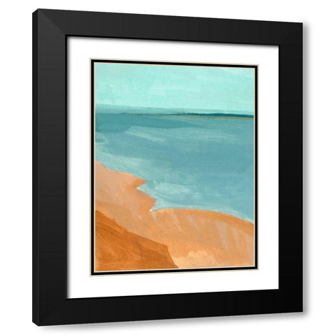 Out on the Sandbar II Black Modern Wood Framed Art Print with Double Matting by Green, Jacob