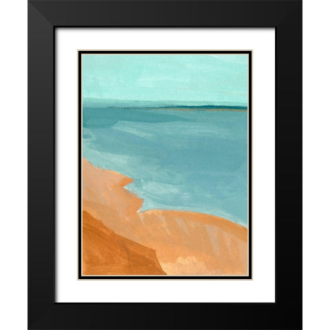 Out on the Sandbar II Black Modern Wood Framed Art Print with Double Matting by Green, Jacob