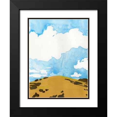Summer Knoll I Black Modern Wood Framed Art Print with Double Matting by Green, Jacob
