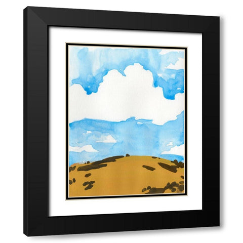 Summer Knoll II Black Modern Wood Framed Art Print with Double Matting by Green, Jacob