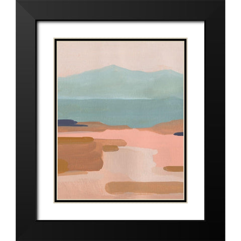 Desert Sunrise I Black Modern Wood Framed Art Print with Double Matting by Green, Jacob