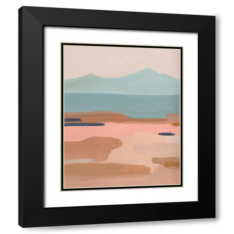 Desert Sunrise II Black Modern Wood Framed Art Print with Double Matting by Green, Jacob
