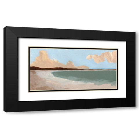 Long Shore I Black Modern Wood Framed Art Print with Double Matting by Green, Jacob